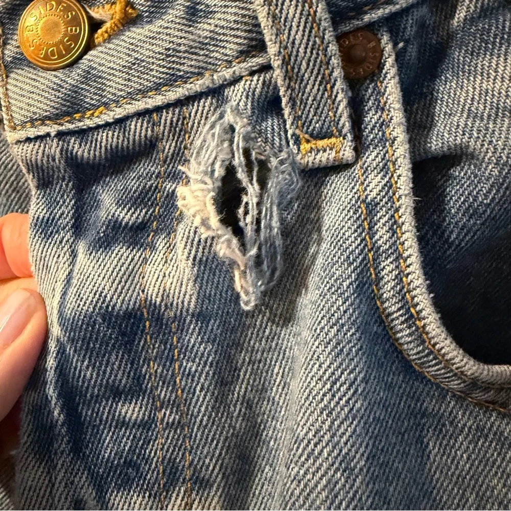 B Sides Patchwork Straight Leg Ankle Jean. Size 27 - Picture 6 of 17